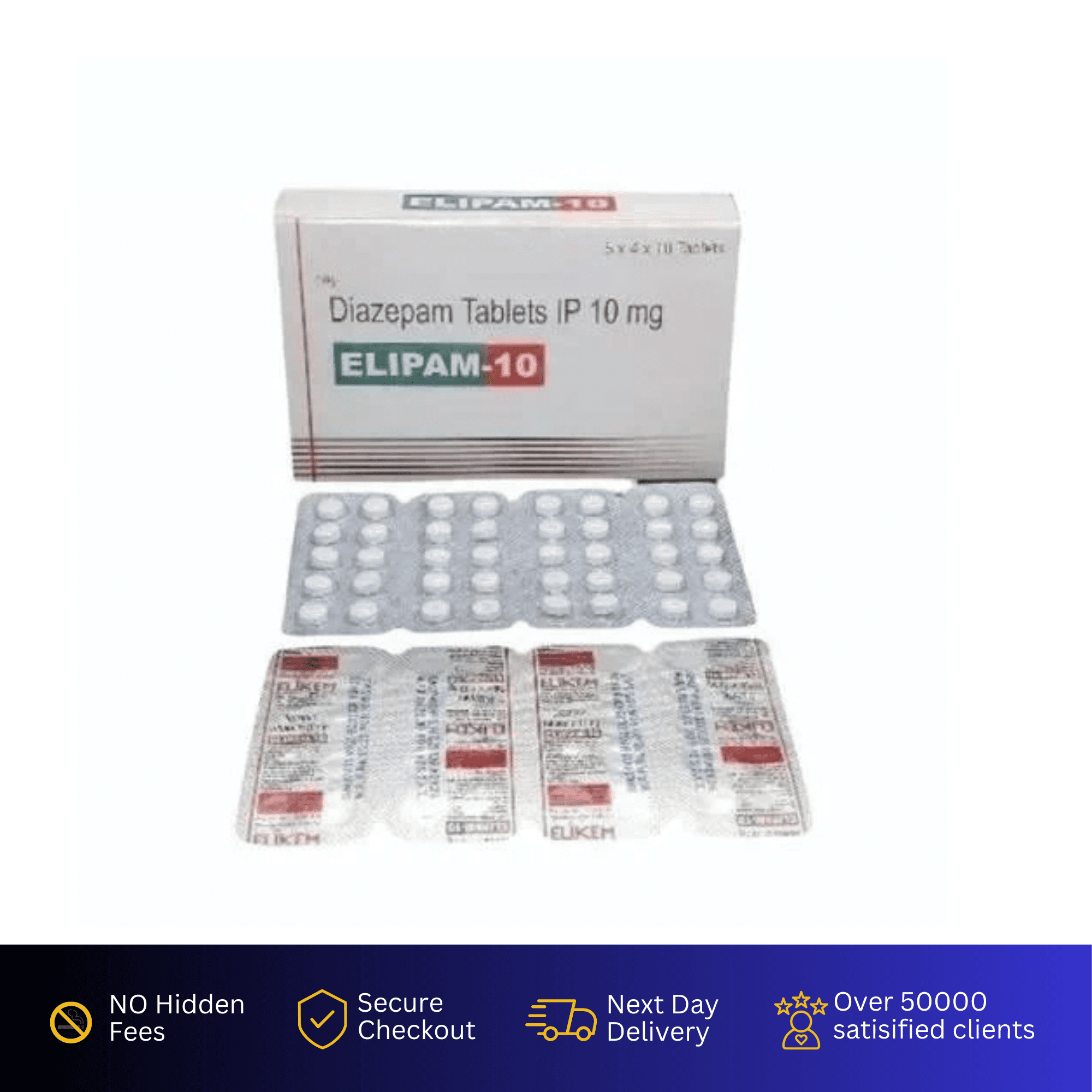 Epilam 10mg Diazepam Tablets